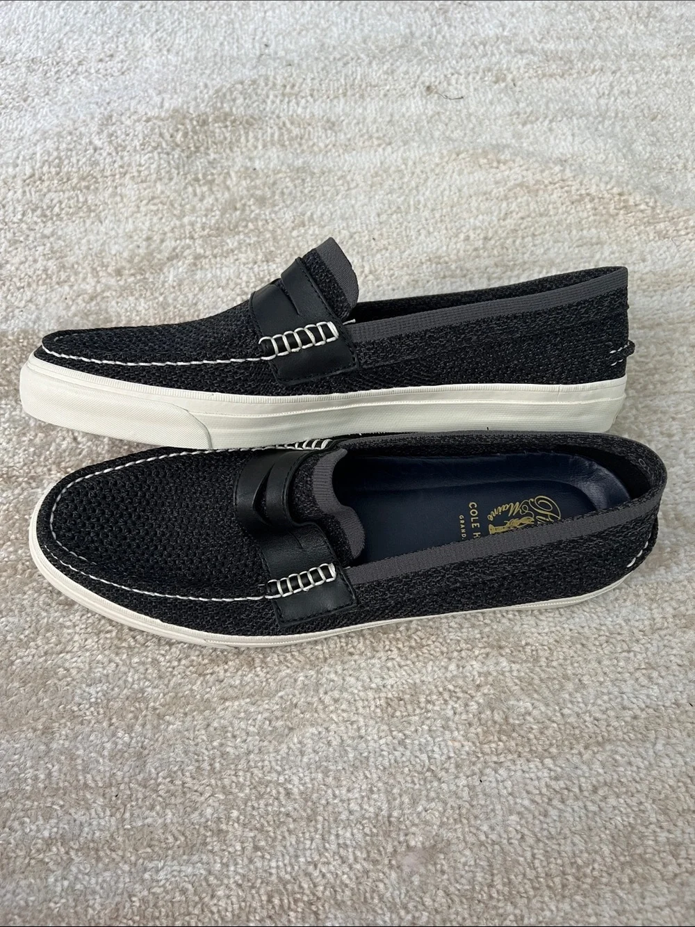 Cole Haan Black Pinch Weekender Lx Stitchlite Penny Loafer